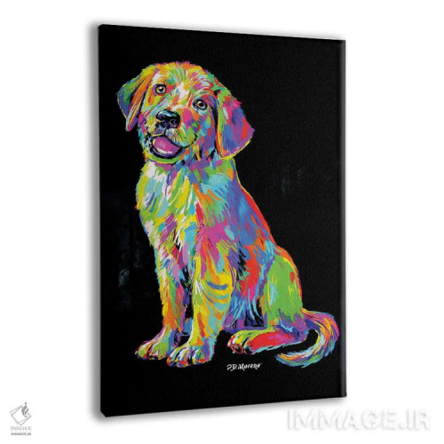 تابلو دکوراتیو لابرادور اثر پی.دی. مورنو - نمای پرسپکتیو محصول