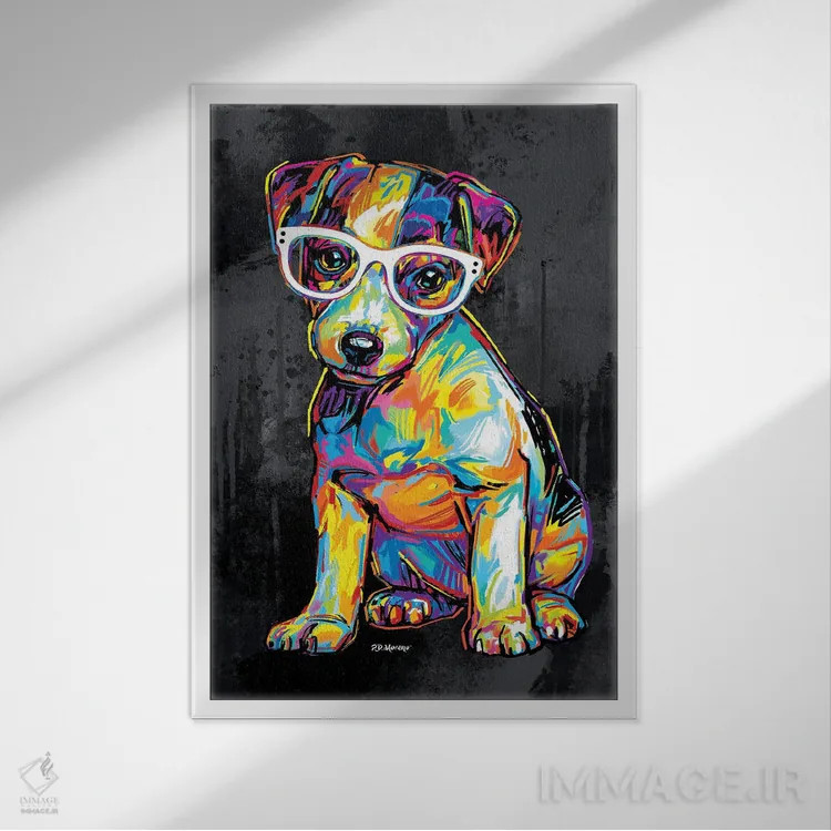 تابلو دکوراتیو جونیور اثر پی.دی. مورنو - نمای قابدار سفید