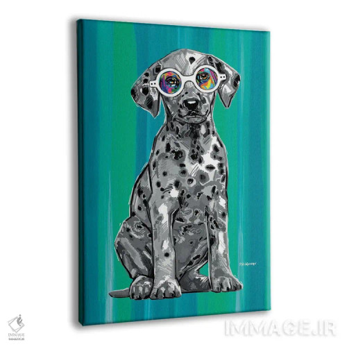 تابلو دکوراتیو دالماسیان سیاه و سفید اثر پی.دی. مورنو - نمای پرسپکتیو محصول