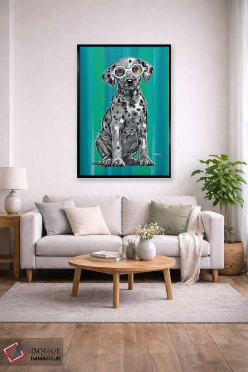 تابلو دکوراتیو دالماسیان سیاه و سفید اثر پی.دی. مورنو - D2B