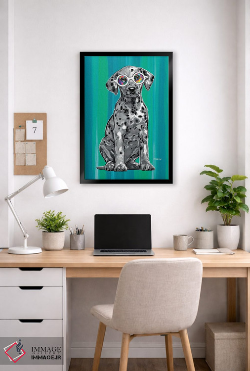 تابلو دکوراتیو دالماسیان سیاه و سفید اثر پی.دی. مورنو - D5B