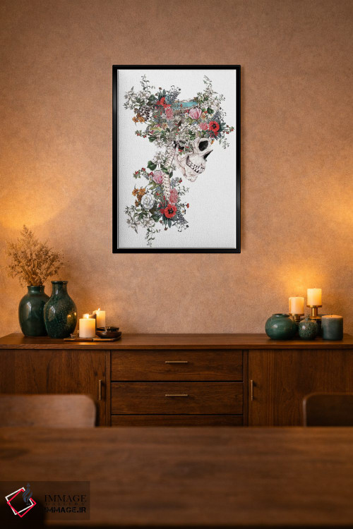تابلو دکوراتیو ملکه جمجمه اثر ریزا پکر - D2B