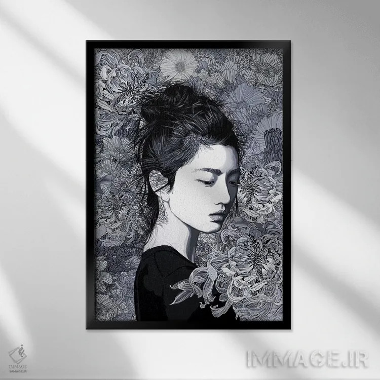 تابلو دکوراتیو پس از سپیده دم اثر پدرو تاپا - نمای قابدار مشکی