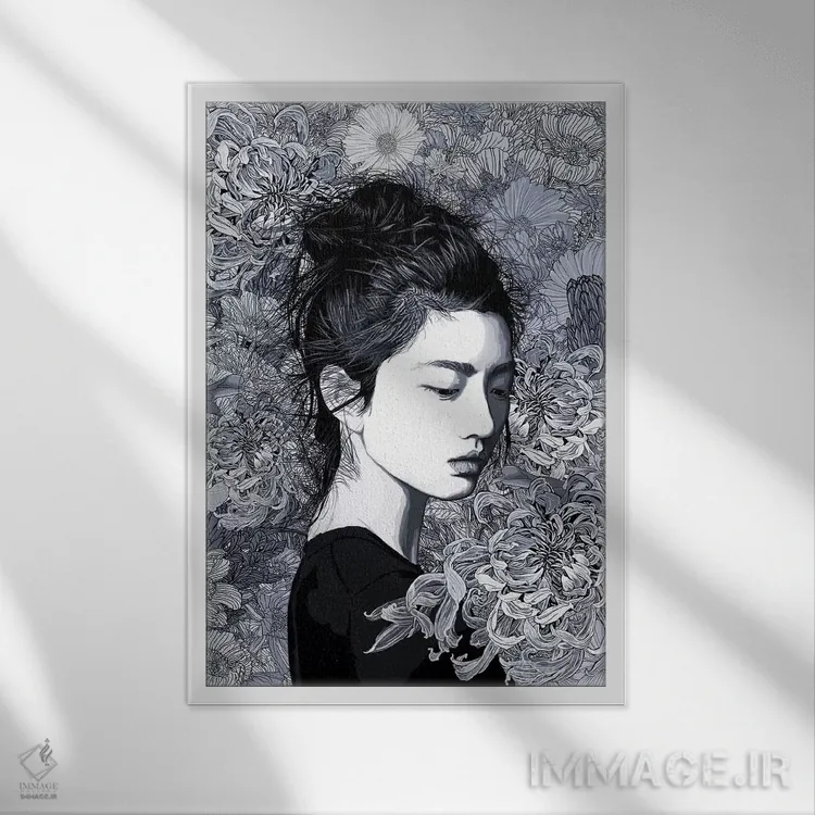 تابلو دکوراتیو پس از سپیده دم اثر پدرو تاپا - نمای قابدار سفید