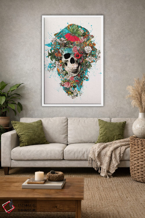 تابلو دکوراتیو جمجمه تابستان V اثر ریزا پکر - D1W