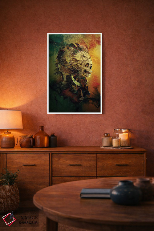 تابلو دکوراتیو شاه جمجمه III اثر ریزا پکر - D2W