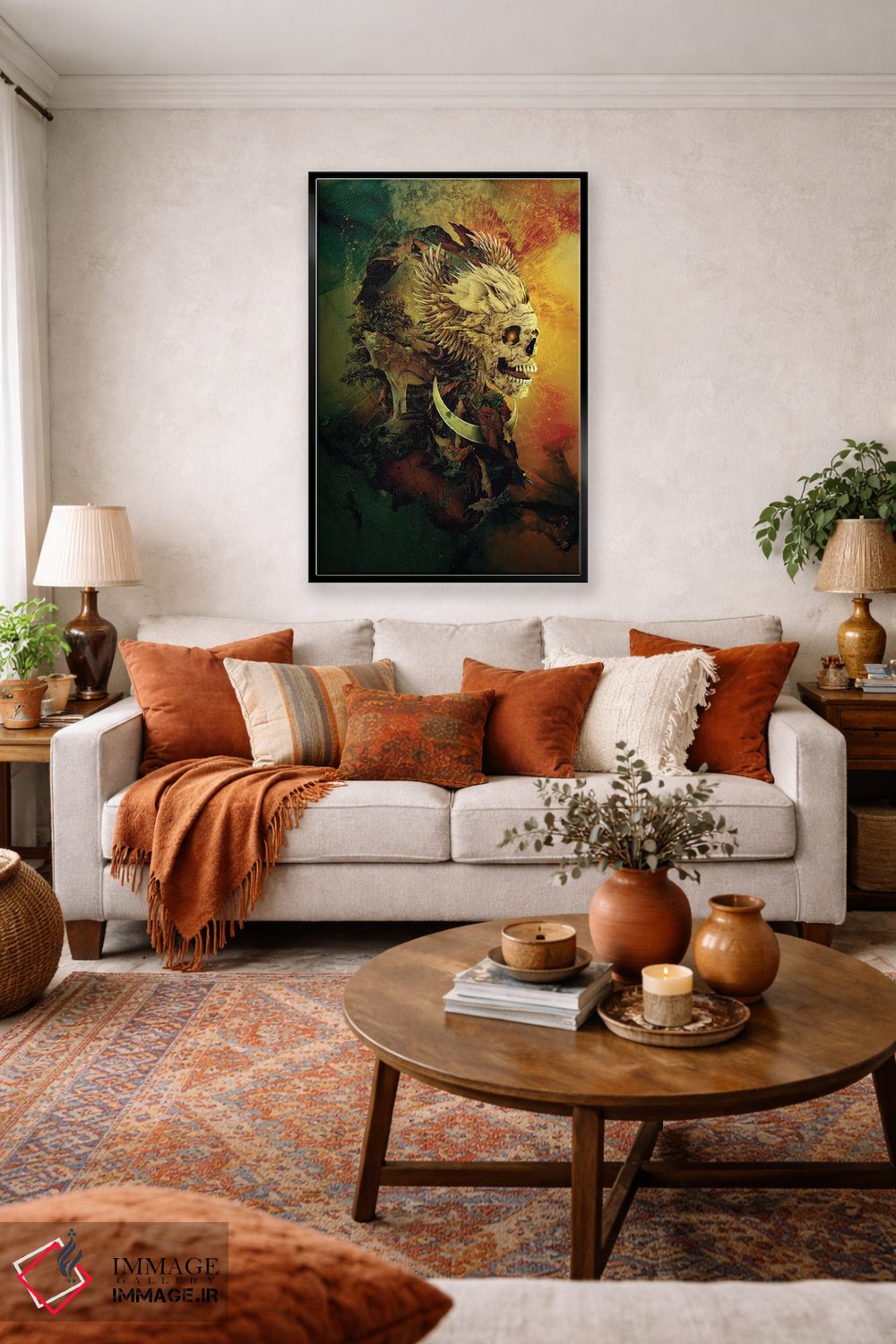 تابلو دکوراتیو شاه جمجمه III اثر ریزا پکر - D3B