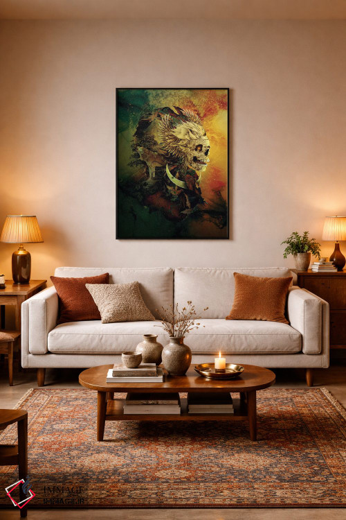 تابلو دکوراتیو شاه جمجمه III اثر ریزا پکر - D4B