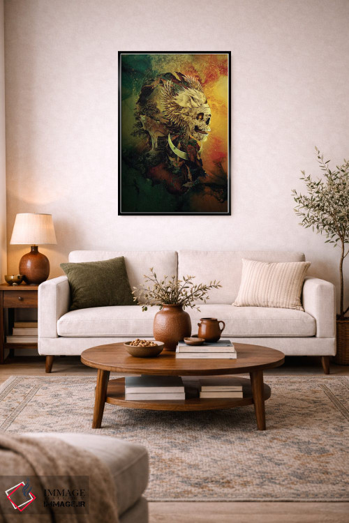 تابلو دکوراتیو شاه جمجمه III اثر ریزا پکر - D5B