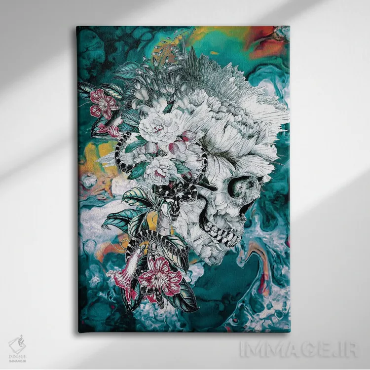 تابلو دکوراتیو یادگاری اثر ریزا پکر - نمای روبهرو روی دیوار