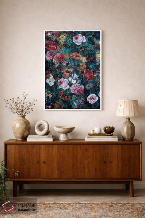تابلو دکوراتیو رقص گل ها اثر ریزا پکر - D1W