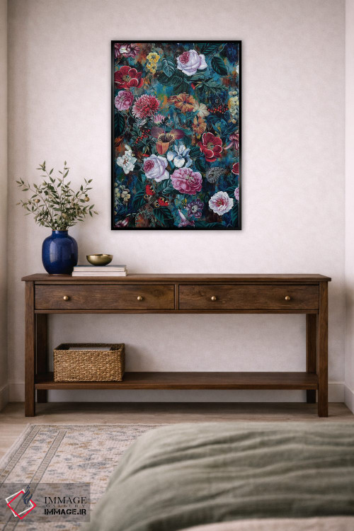 تابلو دکوراتیو رقص گل ها اثر ریزا پکر - D4B