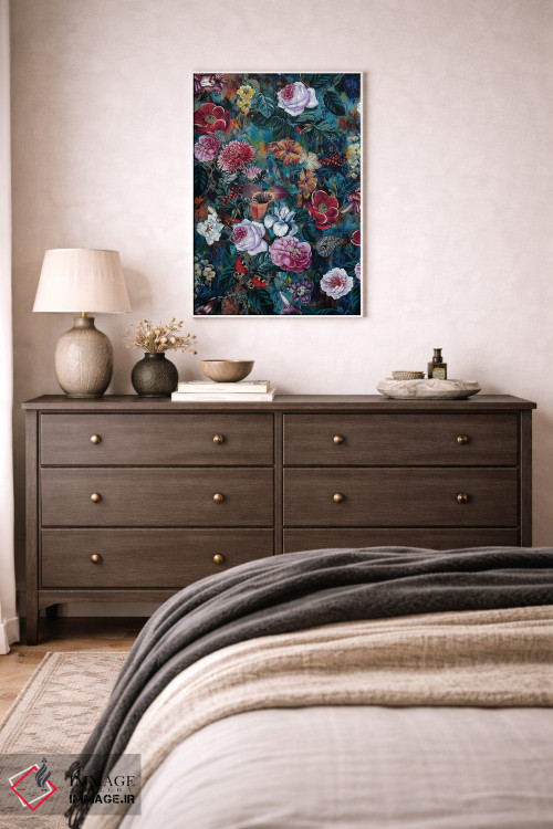 تابلو دکوراتیو رقص گل ها اثر ریزا پکر - D3W