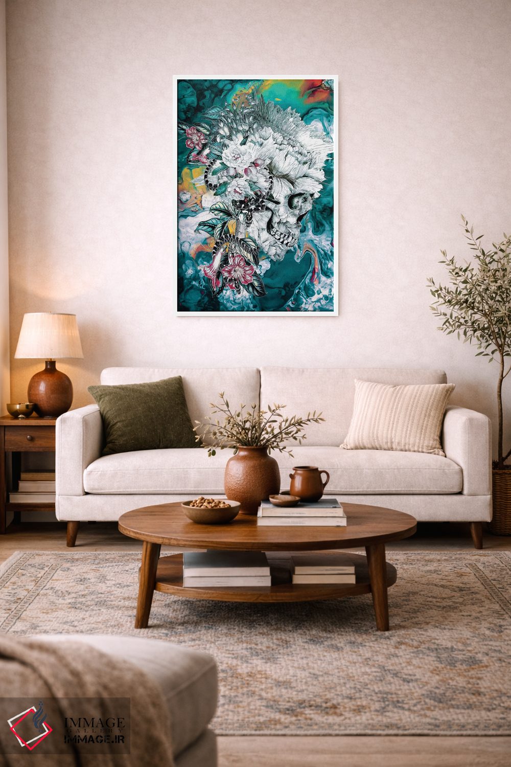 تابلو دکوراتیو یادگاری اثر ریزا پکر - D1W