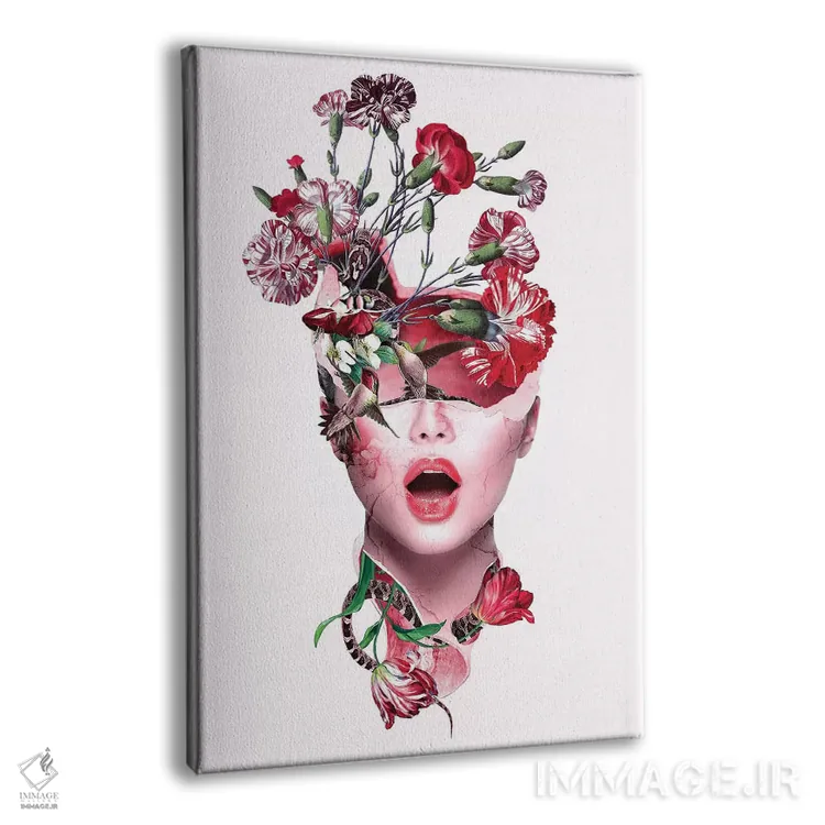 تابلو دکوراتیو زنده سازی اثر ریزا پکر - نمای پرسپکتیو محصول