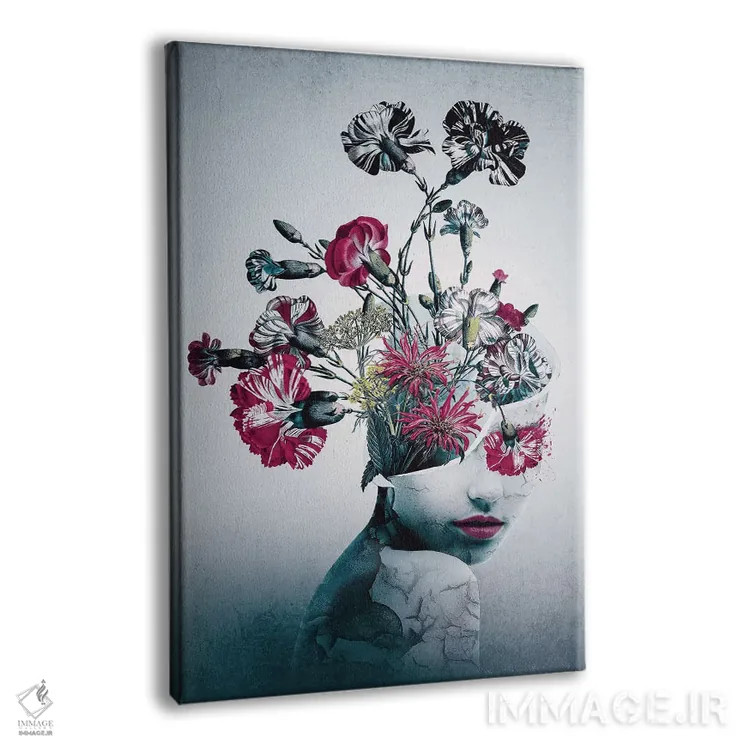 تابلو دکوراتیو روح گل ها اثر ریزا پکر - نمای پرسپکتیو محصول