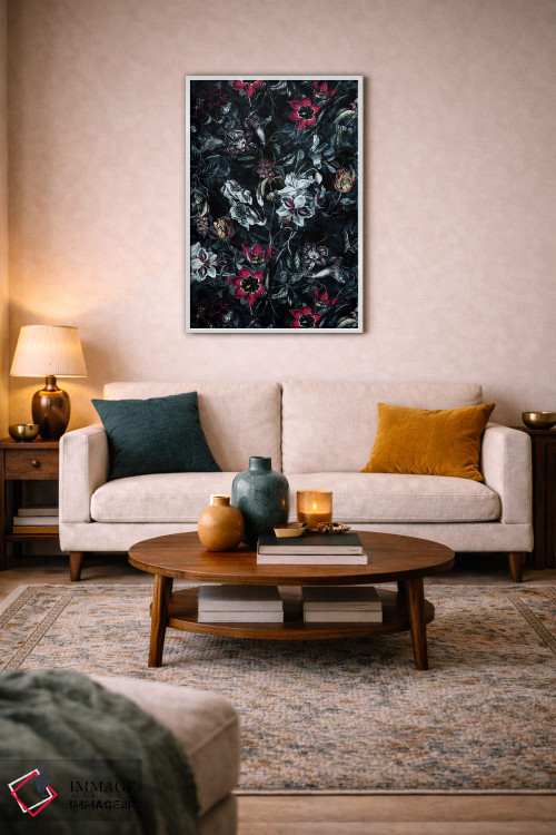 تابلو دکوراتیو باغ شب II اثر ریزا پکر - D3W