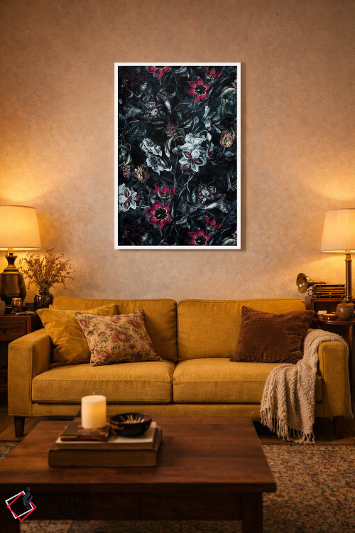 تابلو دکوراتیو باغ شب II اثر ریزا پکر - D4W