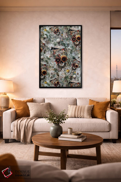 تابلو دکوراتیو باغ جمجمه اثر ریزا پکر - D2B