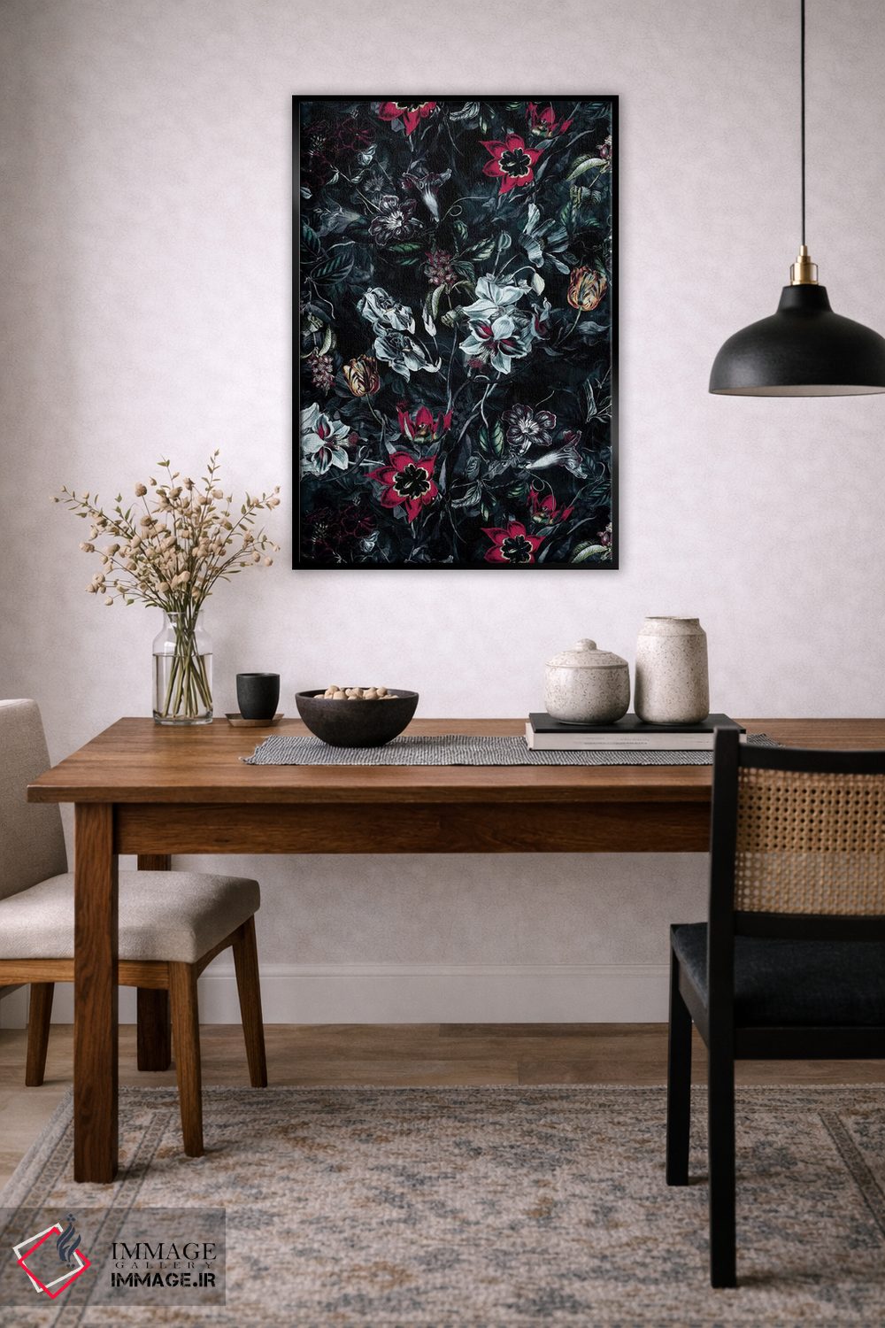 تابلو دکوراتیو باغ شب II اثر ریزا پکر - D6B