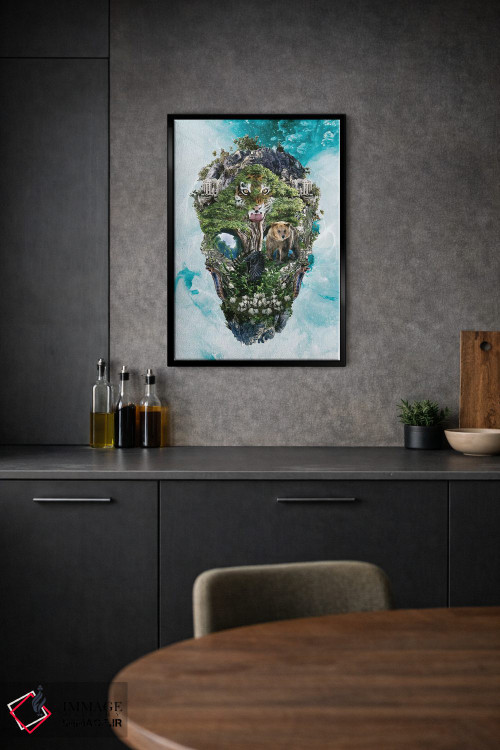 تابلو دکوراتیو طبیعت جمجمه III اثر ریزا پکر - D2B