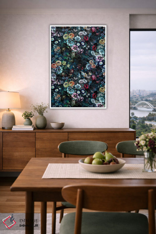 تابلو دکوراتیو باغ شب ۱۰K اثر ریزا پکر - D6W