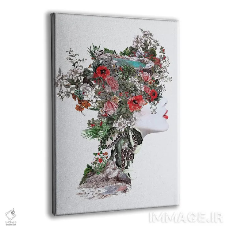 تابلو دکوراتیو زن III اثر ریزا پکر - نمای پرسپکتیو محصول