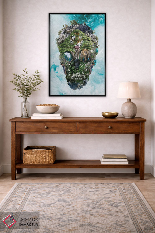 تابلو دکوراتیو طبیعت جمجمه III اثر ریزا پکر - D5B