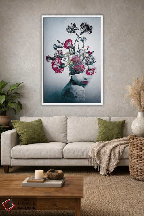 تابلو دکوراتیو روح گل ها اثر ریزا پکر - D1W