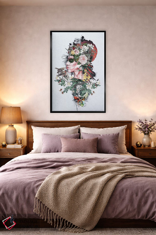 تابلو دکوراتیو ملکه طبیعت اثر ریزا پکر - D4B