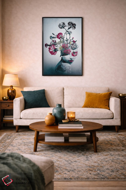 تابلو دکوراتیو روح گل ها اثر ریزا پکر - D3B