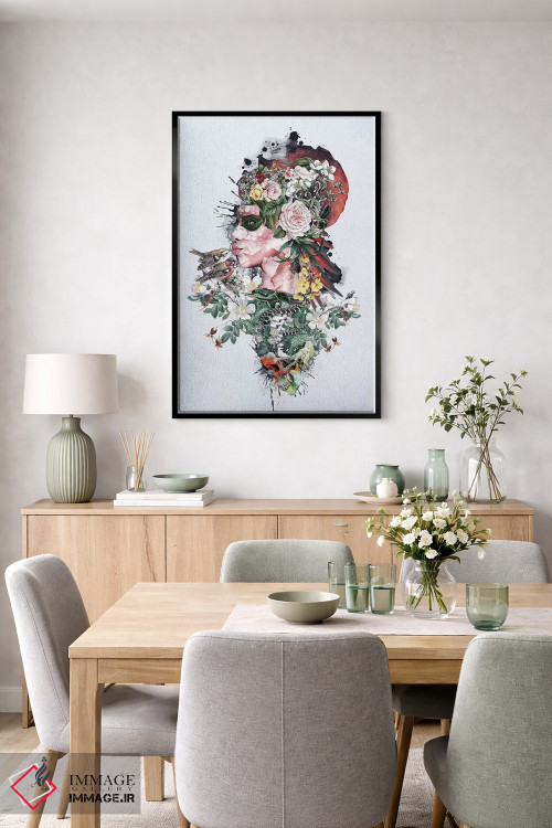 تابلو دکوراتیو ملکه طبیعت اثر ریزا پکر - D6B