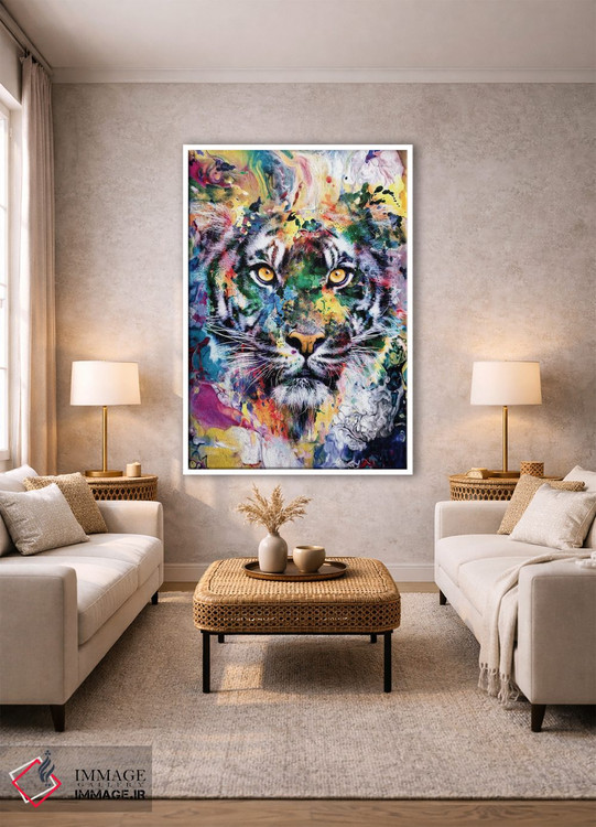 تابلو دکوراتیو ببر VII اثر ریزا پکر - D1W