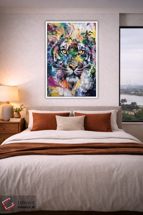 تابلو دکوراتیو ببر VII اثر ریزا پکر - D2W