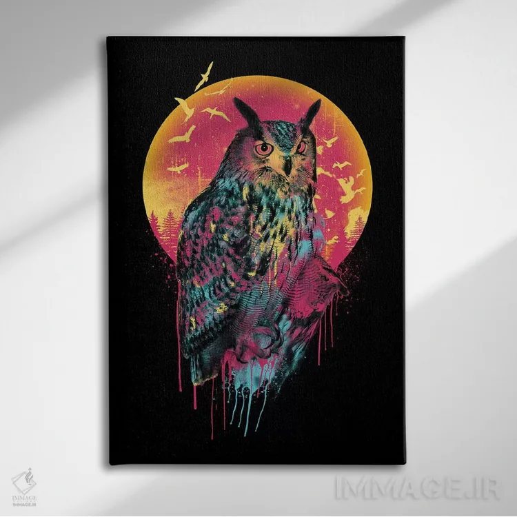 تابلو دکوراتیو بومه VI اثر ریزا پکر - نمای روبهرو روی دیوار