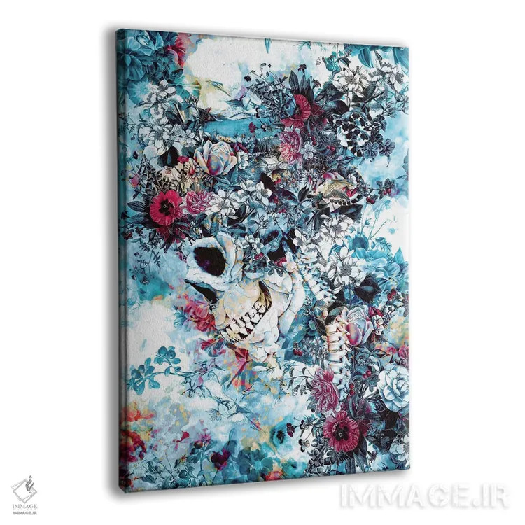 تابلو دکوراتیو ملکه جمجمه II اثر ریزا پکر - نمای پرسپکتیو محصول