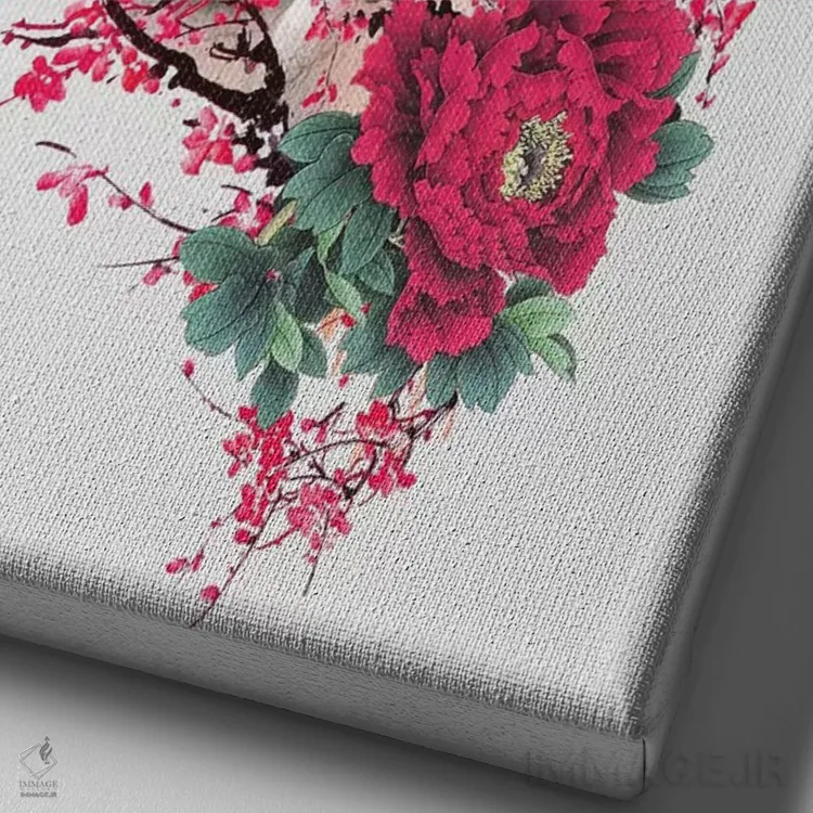 تابلو دکوراتیو شکسته VII اثر ریزا پکر - نمای نزدیک بافت بوم