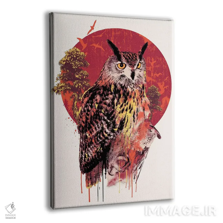 تابلو دکوراتیو بومه IV اثر ریزا پکر - نمای پرسپکتیو محصول