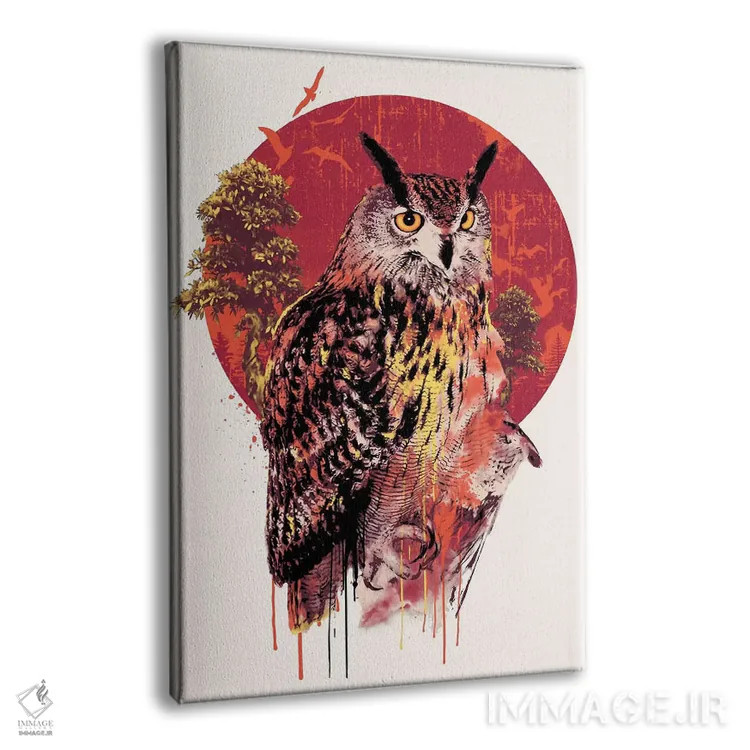 تابلو دکوراتیو بومه IV اثر ریزا پکر - نمای پرسپکتیو محصول