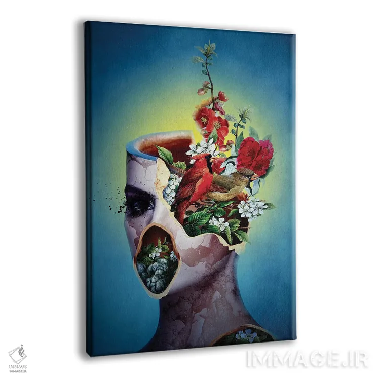 تابلو دکوراتیو شکسته II اثر ریزا پکر - نمای پرسپکتیو محصول