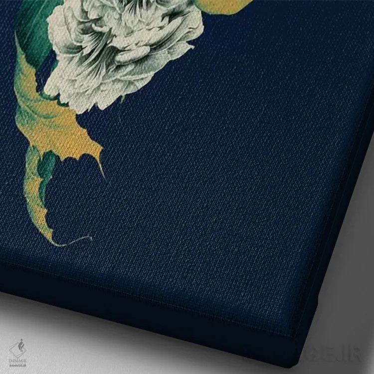 تابلو دکوراتیو زندگی و مرگ II اثر ریزا پکر - نمای نزدیک بافت بوم