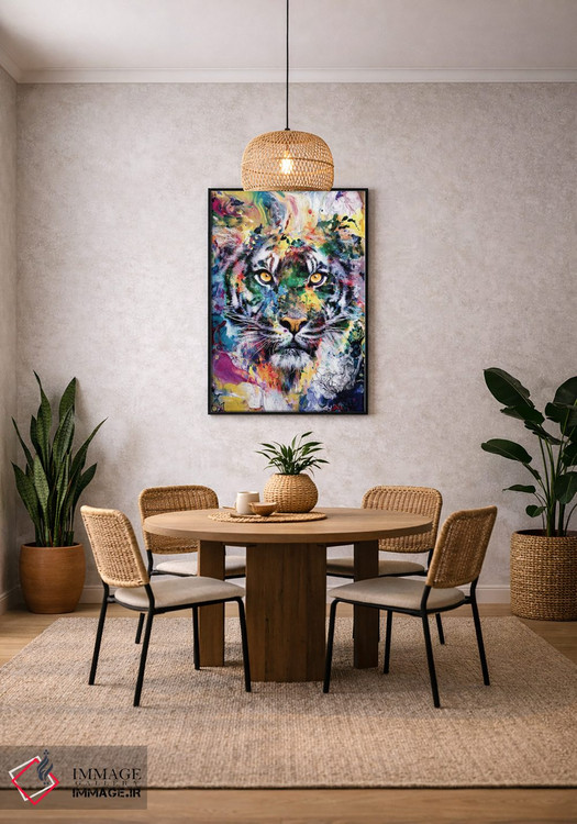 تابلو دکوراتیو ببر VII اثر ریزا پکر - D4B