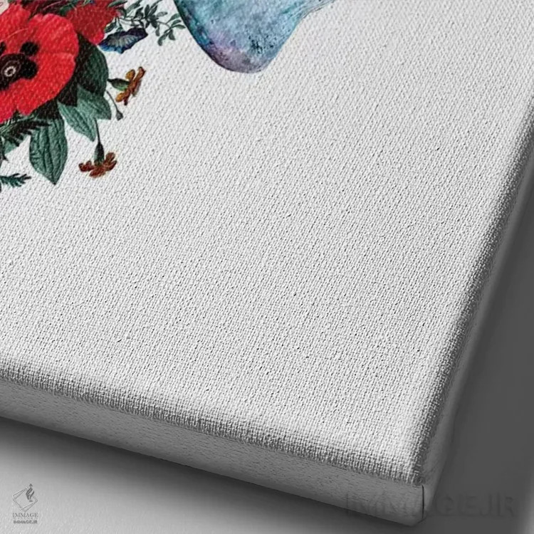 تابلو دکوراتیو یادگاری مرگ XI اثر ریزا پکر - نمای نزدیک بافت بوم