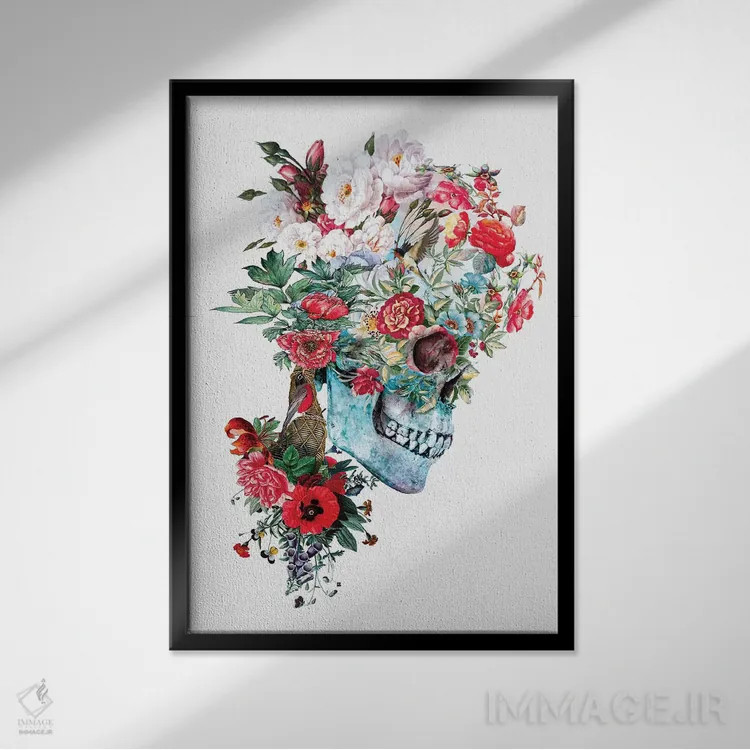 تابلو دکوراتیو یادگاری مرگ XI اثر ریزا پکر - نمای قابدار مشکی