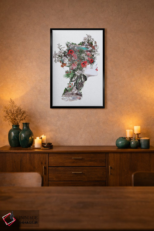 تابلو دکوراتیو زن III اثر ریزا پکر - D1B