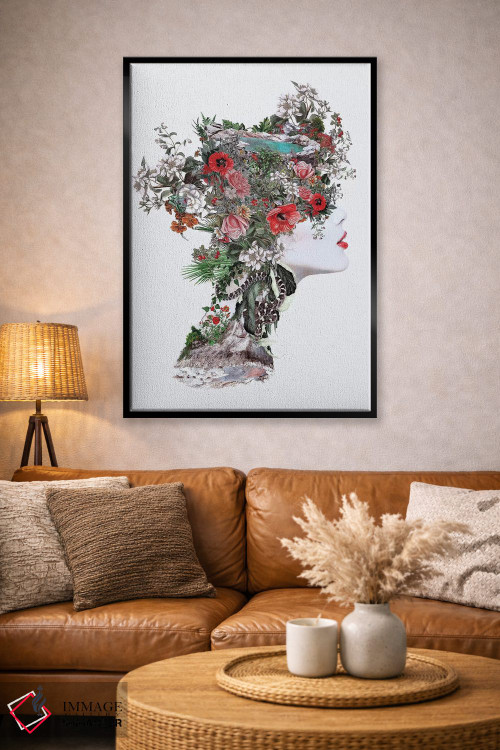 تابلو دکوراتیو زن III اثر ریزا پکر - D5B