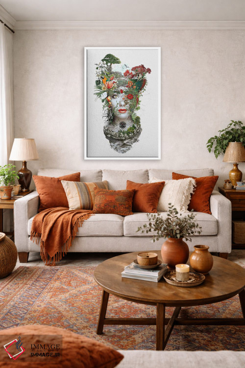 تابلو دکوراتیو زن I اثر ریزا پکر - D2W