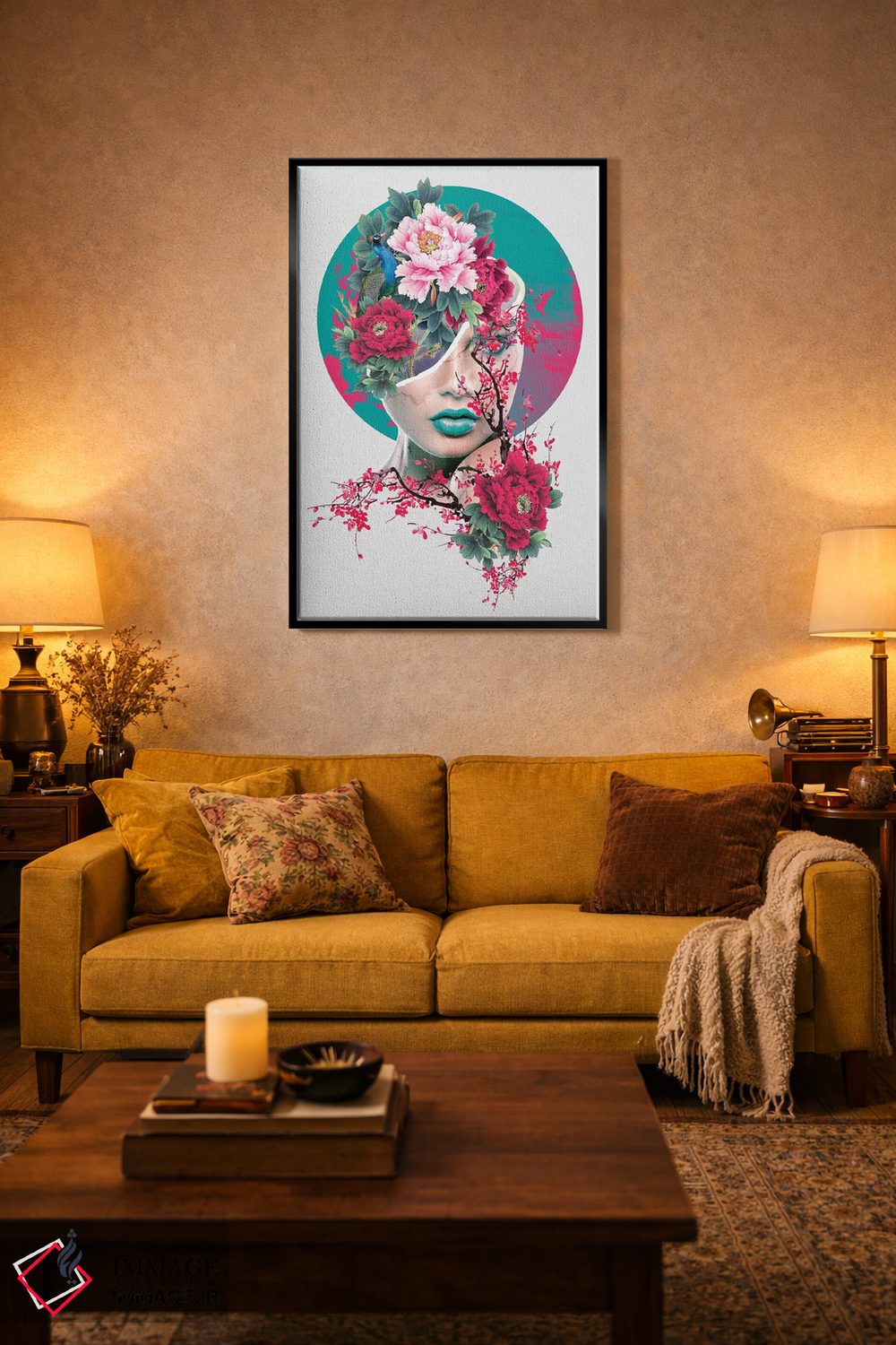 تابلو دکوراتیو شکسته VII اثر ریزا پکر - D4B