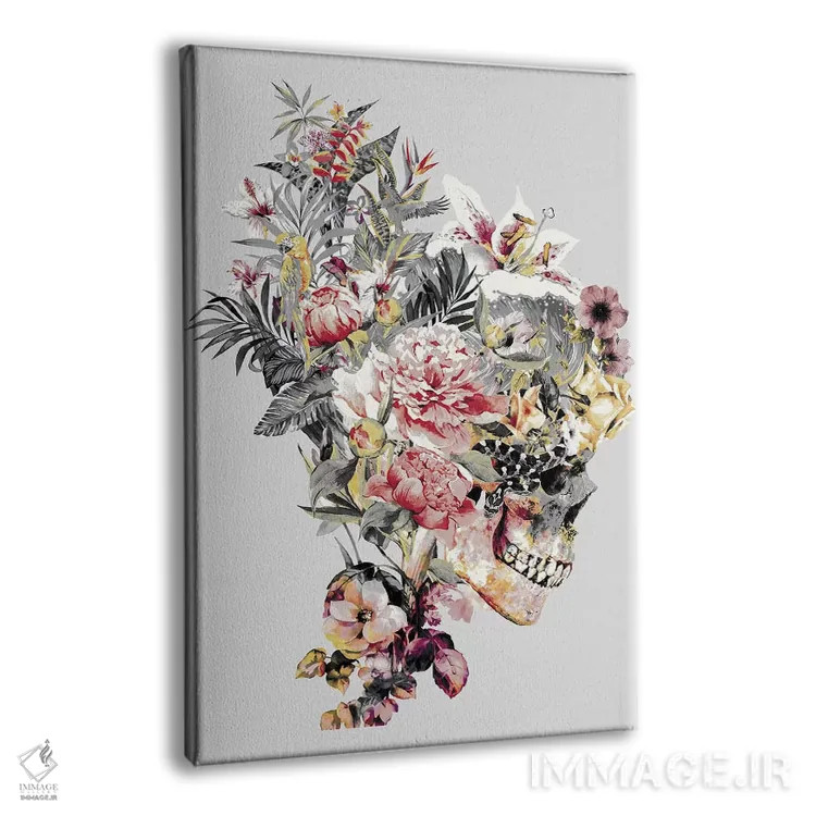 تابلو دکوراتیو جمجمه XII اثر ریزا پکر - نمای پرسپکتیو محصول