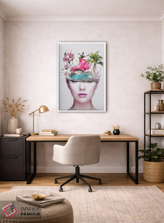 تابلو دکوراتیو زن II اثر ریزا پکر - D1W